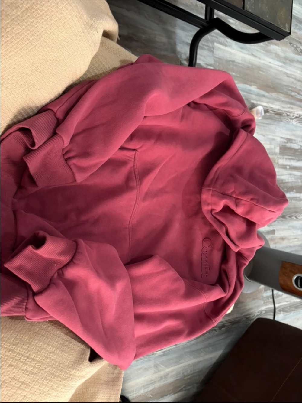Comfrt  Women's Pink Pullover Hoodie and sweatpants